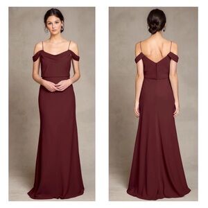 BHLDN | Dresses | Bhldn Anthropologie Cayenne Bridesmaid Dress Nwt Blouson  Chiffon Slit Mauve | Poshmark